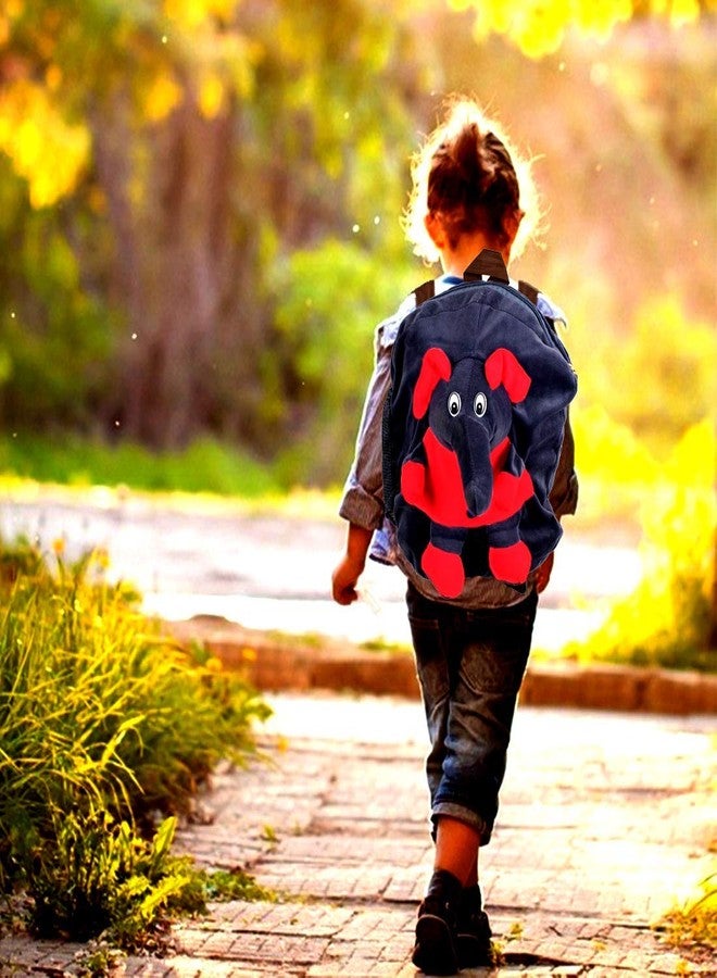 دزرت حقيبة ظهر مدرسية للأطفال من ديزيرت على شكل فيل، لعبة ناعمة، حقيبة ظهر قطيفة، حقيبة كرتونية، هدايا للأطفال، للأولاد/البنات، حقيبة مدرسية للأطفال (من 2 إلى 5 سنوات) - Image 3